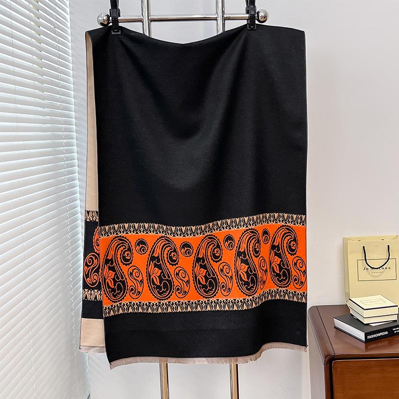 Autumn And Winter Bean Plant Germ Warm Tenderness Retro Style Women Warm Scarf Air Conditioner Shawl Scarf