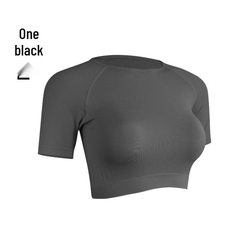 Женский бесшовный плиссированный комплект для йоги из двух частей: Завышенная талия, облегающий крой для фитнеса на открытом воздухе