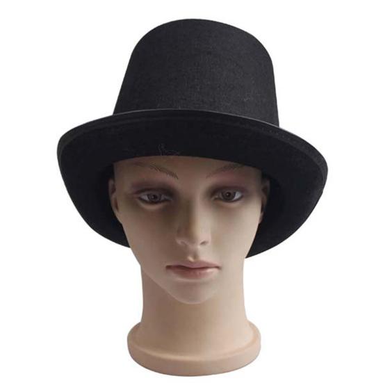 Детская джазовая шляпа с декором из ленты, для вечеринки, косплея, выступления, легкая шляпа-топпер