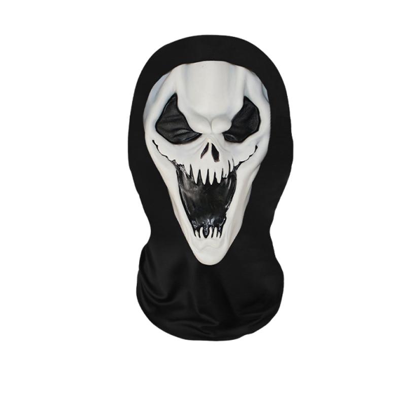 Halloween Skull Face Masks 3D Printing Skull Pattern Elastic Mesh Full Face Mask Party Cosplay Props Balaclava