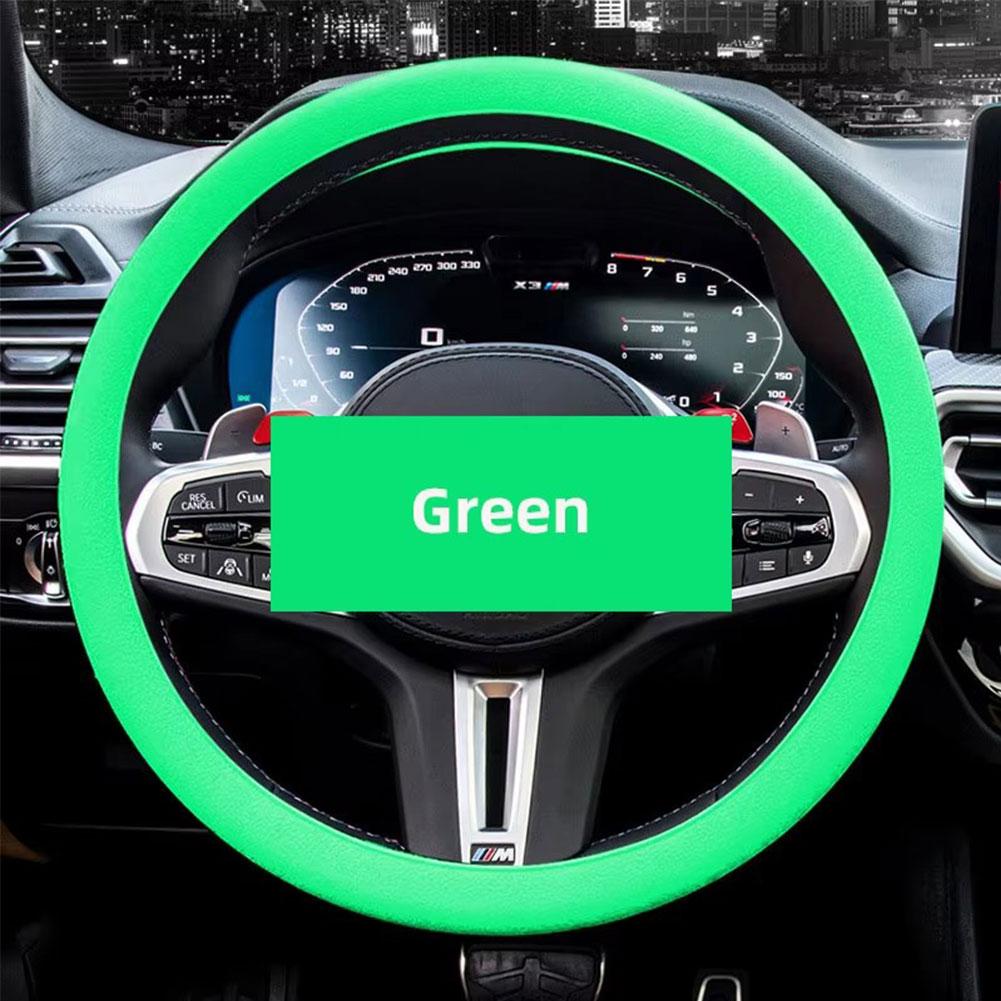 Универсальный автомобильный силиконовый чехол на руль эластичный мягкий аксессуар противоскользящие чехлы для автодекора цвет внутренний мульти J2Q9