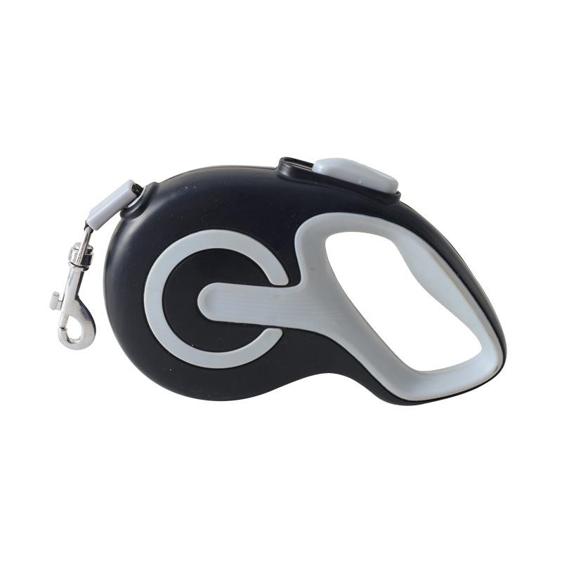 Светоотражающий выдвижной поводок для собак с резиновым покрытием для использования на открытом воздухе