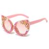 Sunglasses Personalized Diamond Cat Eye Sunglasses Versatile Street Sunglasses Women