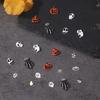 1 шт., тыква, череп, летучая мышь, детали для дизайна ногтей, ретро-панк-стиль, подвески для ногтей из сплава, металлические украшения для ногтей «сделай сам», аксессуары