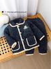Kids' Winter 3-Layer Quilted Pajamas Coral Fleece Set - Boys, Girls, Babies & Parent-Child Outerwear