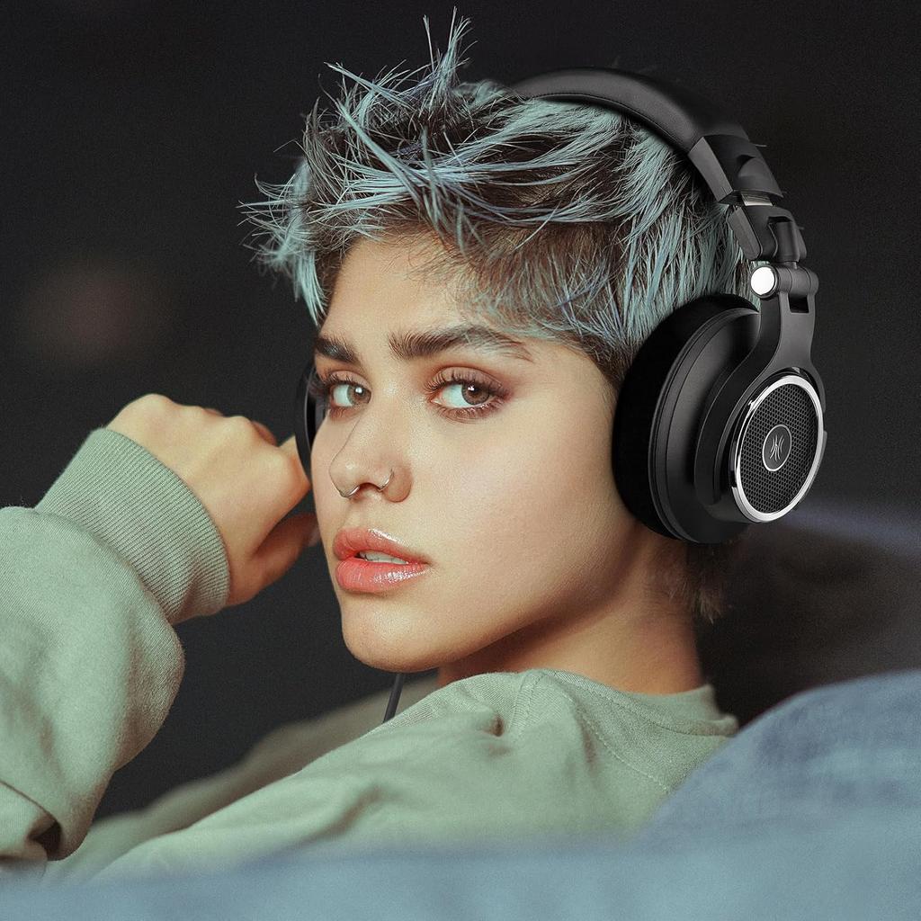 M80 Открытые студийные наушники с кабелем, накладные наушники с сопротивлением 250 Ом, мониторные наушники 80 для микширования, мастеринга, редактирования, бархатные амбушюры, съемный кабель