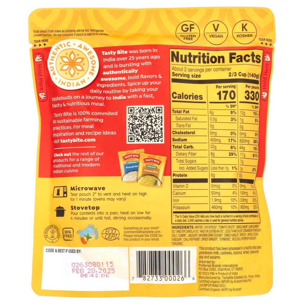 Tasty Bite Channa Masala Mild 285g (10oz)