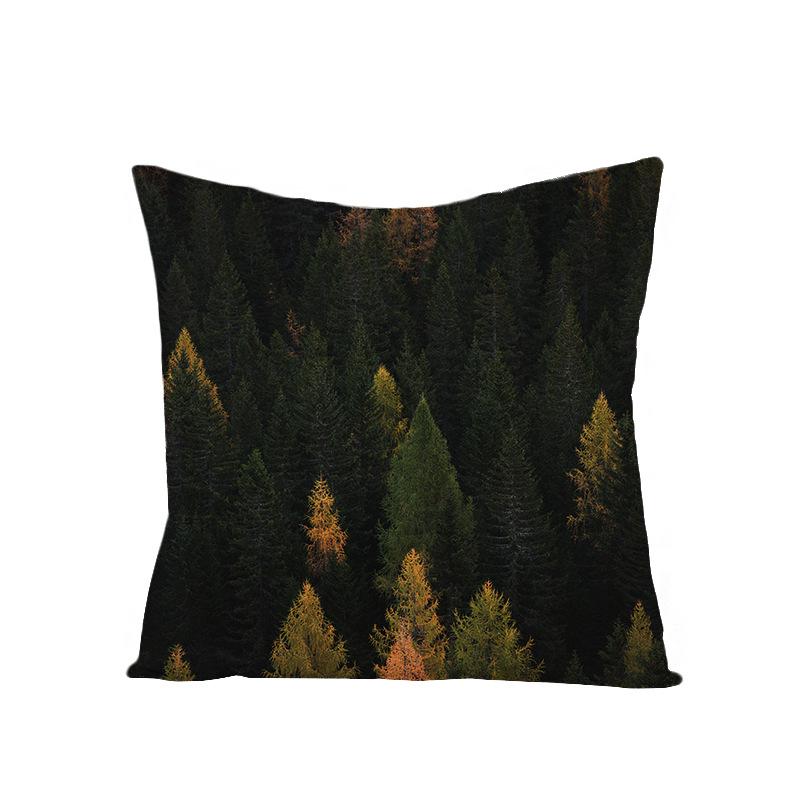 Дом Тропическое Растение Зеленые Листья Полиэстер Наволочка Дом Скандинавский Стиль Подушка Подушка для Талии Наволочка