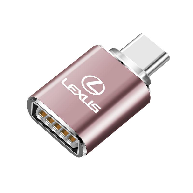 BSAT7 Type C OTG Male To USB Female Adapter Converter Connector For  Lexus F SPORT GX460 Ct200h IS250 ES 220D IS200 Fsport GS GX IS LS