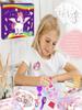Girls DIY Unicorn Stationery Set Themed Gift Girls Ages Letter Making Kit  Creative Writing Set Great Gift  Arts Crafts Kit