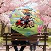 1pc Tom and Jerry Automatic Open/Close Umbrella Compact Folding Umbrella with 8-Rib Shaft lightweight esign, for Women/Men1154A
