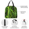Bamboo Pattern Insulated Lunch Bag for Women Kids Portable Food Boxes Thermal Lunch Box Tote