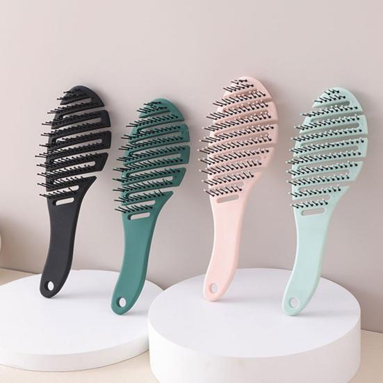 Vented Hair Brush Soft Bristles Scalp Massage Portable Anti-static Hair Styling Detangling Air Cushion Comb Women Girls Hairdressing Tools