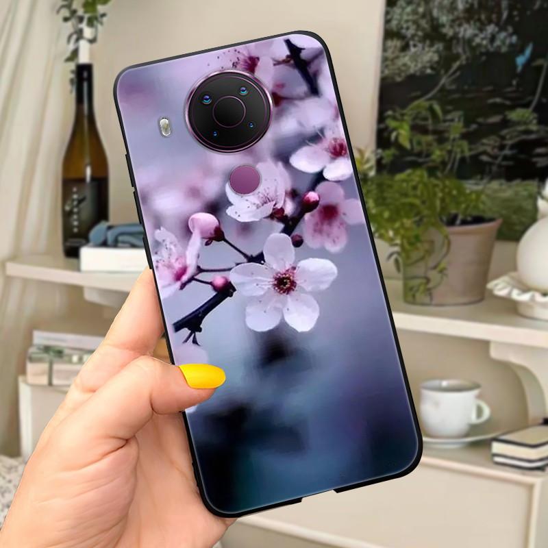 For Nokia 5.4 Case Soft Black Silicone Phone Back Cover For Nokia 5.4 Case Nokia5.4 TA-1333 TA-1340 TA-1337 TA-1328 TA-1325 Cat