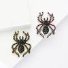 Halloween Alloy Rhinestone Spider Brooch High-End Exaggerated Men'S And Women'S Suit Coat Corsage Ornament Pin