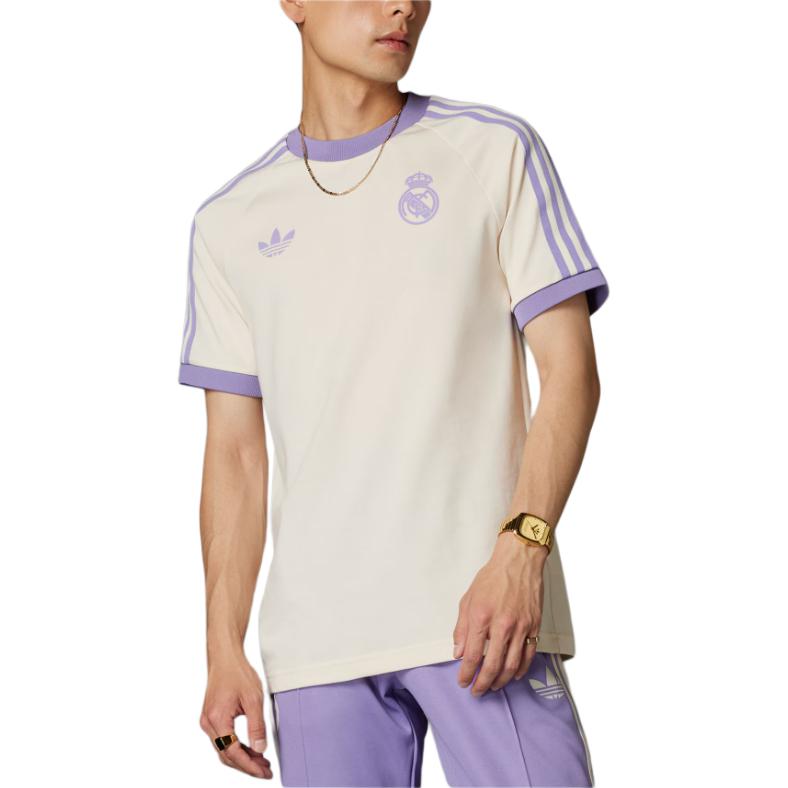 adidas Оригиналы Бесплатная доставка С AdiClub Реал Мадрид Adicolor Classics Футболка с 3 полосками IY0057-