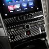 Carbon Fiber Console Panel Seat Heating Audio Panel Cover Trim Fit for Infiniti Q50 Q60 2014-2019 Auto Accessories Sticker