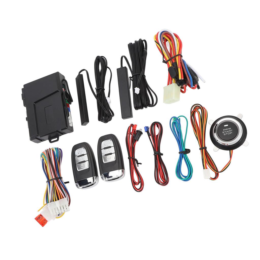 Система сигнализации без ключа для автомобиля, улучшенная безопасность, кнопка запуска, комплект системы дистанционного запуска для 12 В топлива