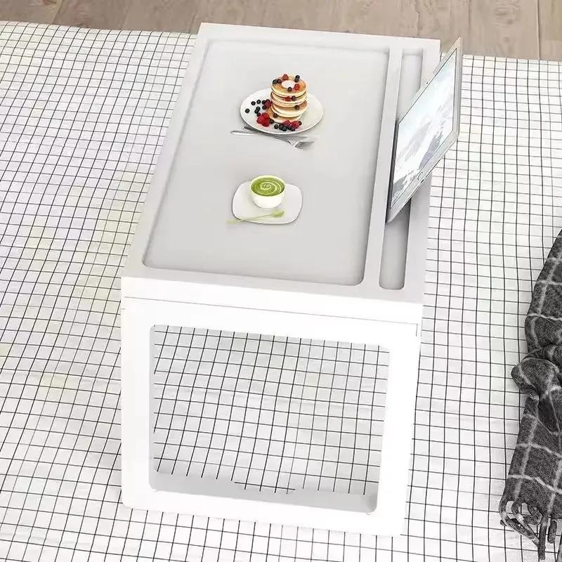 Простой стол-кровать, переносной столик для пикника, кемпинга, спальни, эркера, общежития, небольшой столик, кровать, ленивый столик, складной столик для ноутбука