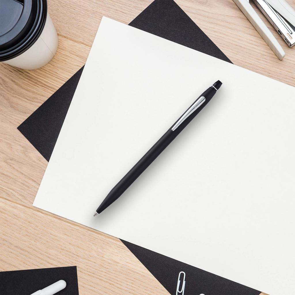 Cross Шариковая ручка Click Satin Black подлинный импортный продукт на масляной основе AT0622-102