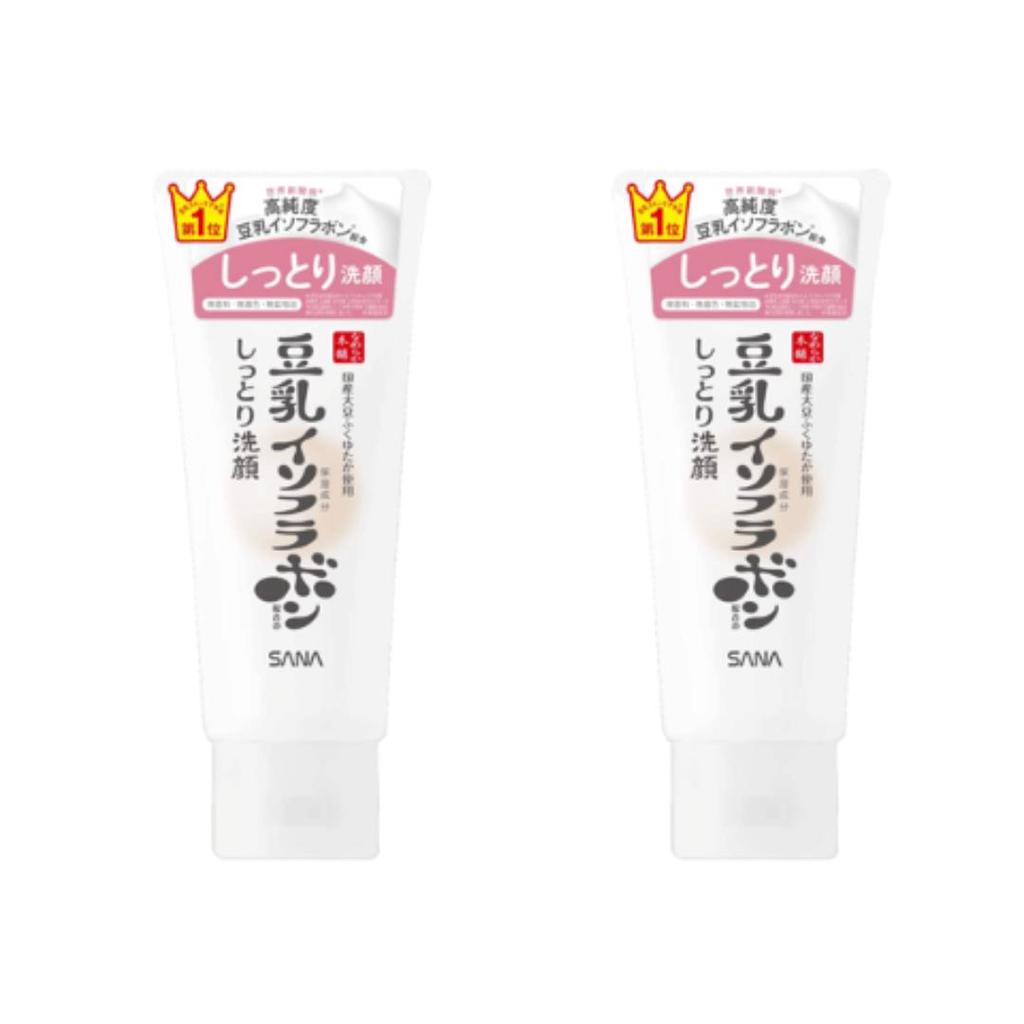 SANA Nameraka honpo Соевое молоко Изофлавоны Антивозрастная очищающая пенка 150г (Уход за порами / Увлажнение / Разглаживание)