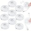 1pcs Transparent Charging Cord Organizer Portable Charger Cord Holder Round Storage Case Retractable Reel Box Cable Winder