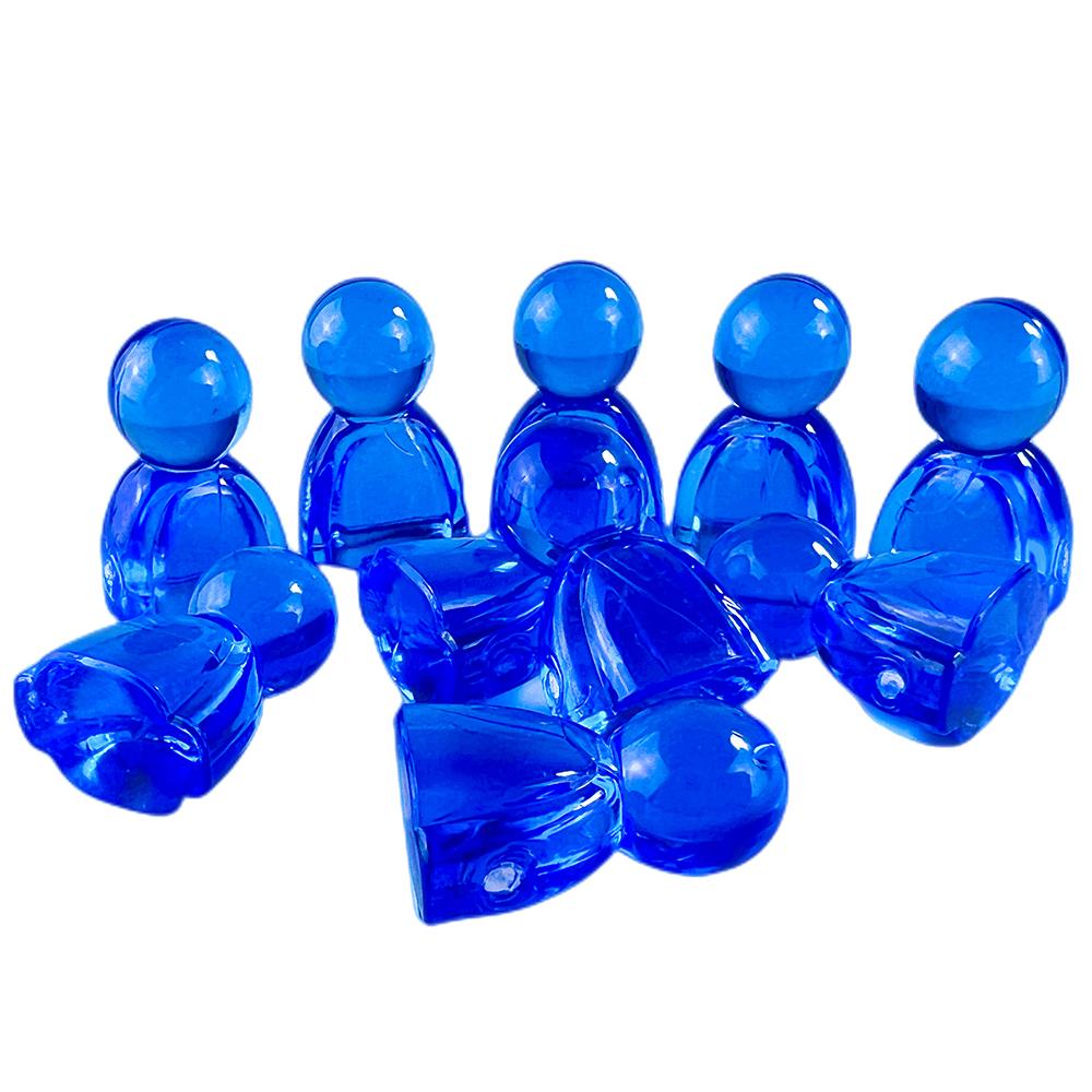 Акриловые игровые маркеры 10 шт. цветные прозрачные гуманоидные шахматные фигуры настольные игры аксессуары