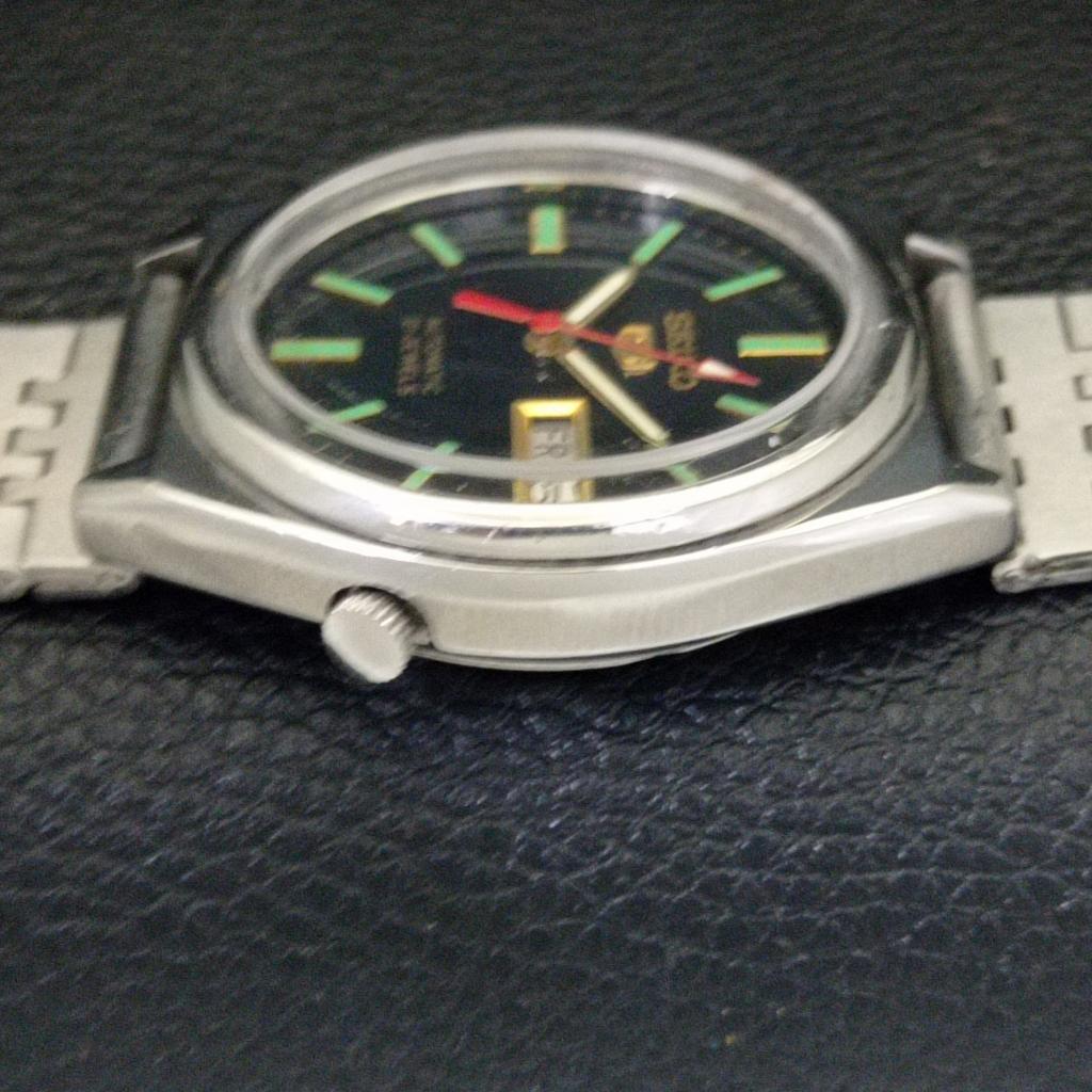 ОРИГИНАЛЬНЫЕ ВИНТАЖНЫЕ МУЖСКИЕ АВТОМАТИЧЕСКИЕ ЧАСЫ SEIKO 5 7019A ЯПОНИЯ С ЧЕРНЫМ ЦИФЕРБЛАТОМ a701903-5 R207-a701903