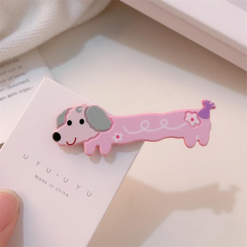 Очаровательная заколка для волос в виде мультяшного щенка - милая девичья заколка в виде утконосика для боковой челки, милый новый стиль аксессуара для волос