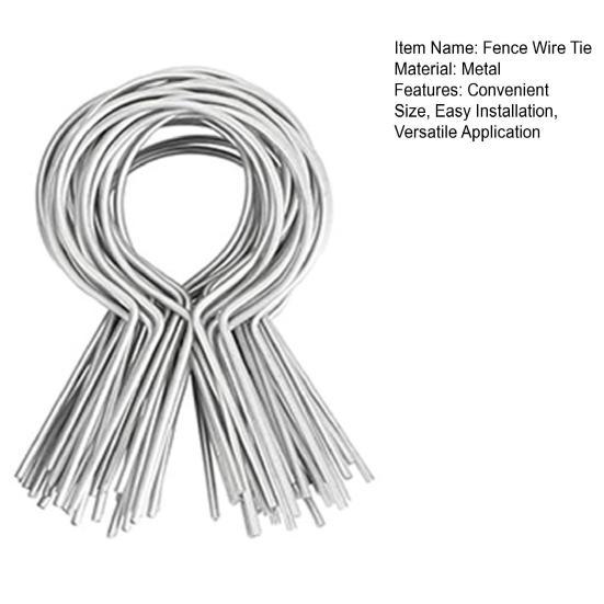 100 шт. оцинкованных зажимов для проволоки для забора, простая установка, надежные металлические зажимы для столбов забора для любителей делать все своими руками