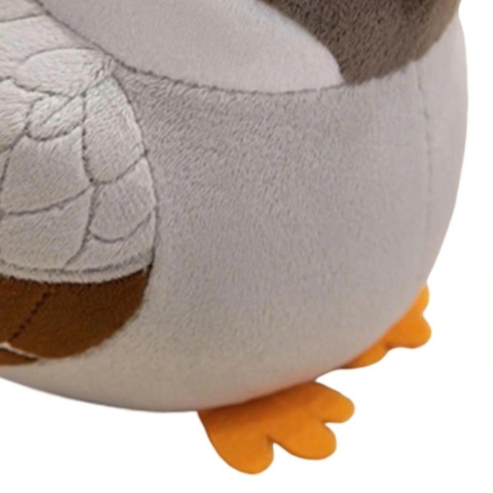 Realistic Soft Stuffed Bird Doll Chubby Round Simulation Sparrow Doll Office Companion