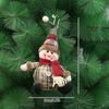 Navidad  Christmas Decoration Plaid Christmas Pendant Christmas Tree Pendant Bead Leg Pendant  Xmas Tree Decor Figurine Ornament