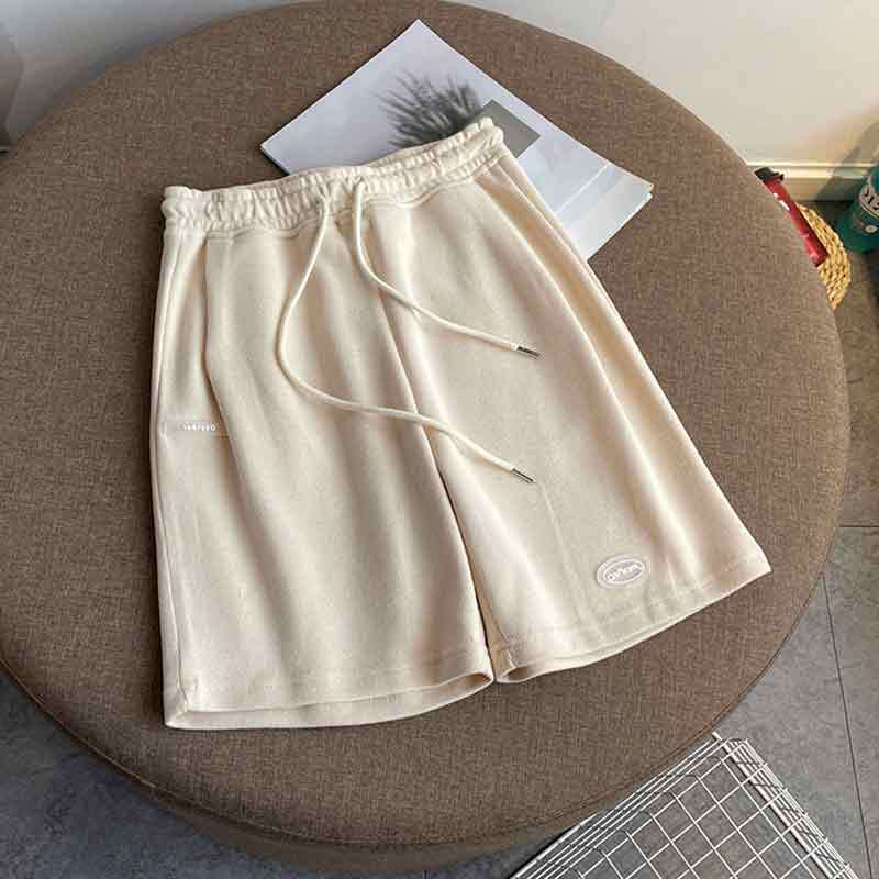 Шорты с высокой талией и застежкой на пять точек, женские модные широкие брюки, утягивающие брюки, свободные спортивные повседневные брюки, средние брюки
