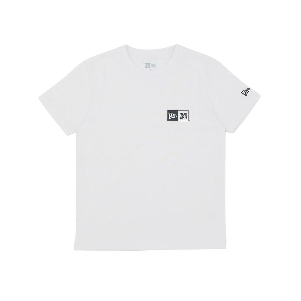 New Era Short Sleeve Youth Cotton Tee Size Box Exclusive To Boys and Authentic New Era Cool Junior Available In Large and Small Clothes Folding
