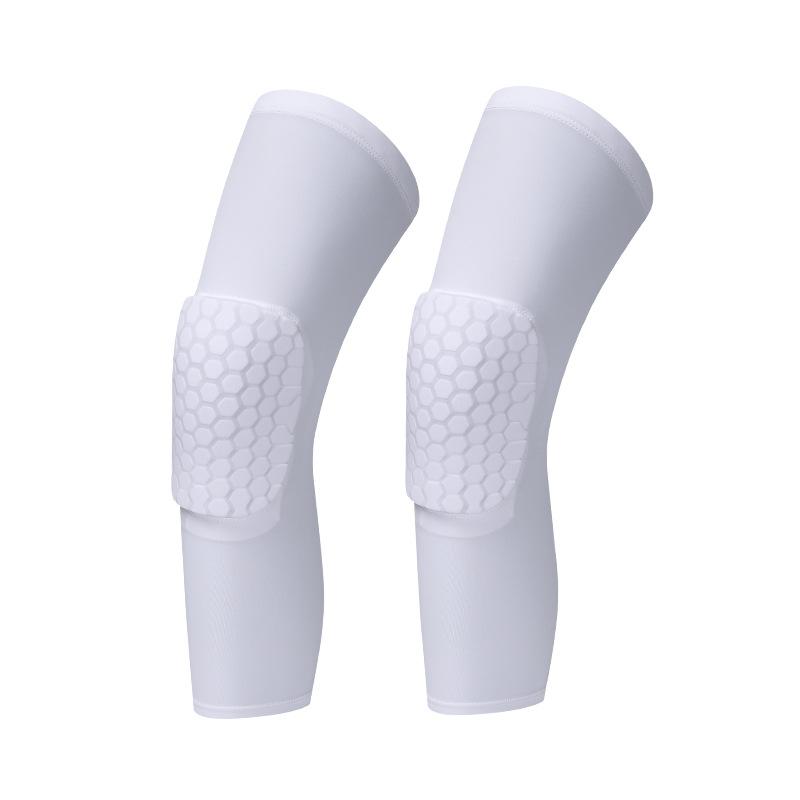 Flexible Polyester Honeycomb Knee Pads Leg Guards Anti-Collision Sports Protection for Basketball Soccer Running Fitness