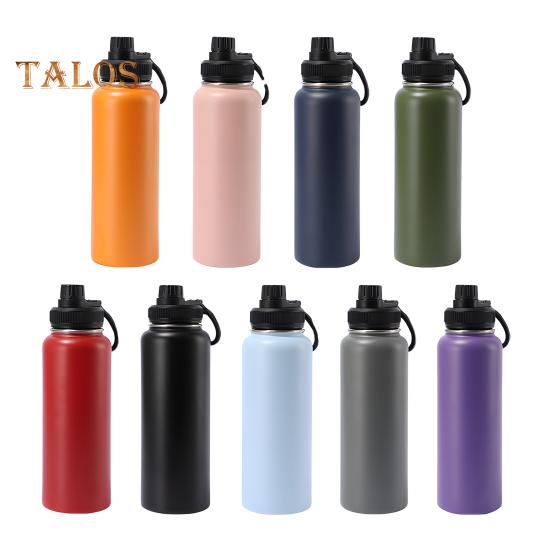 Stainless Steel Vacuum Cup 40oz Insulated Water Bottle Leak Proof Wide Mouth Thermal Flask Keep Cold Hot Beverage Tea Coffee Cup for Outdoor Sports
