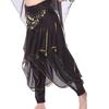 Брюки для танца живота Шифоновые брюки Брюки для индийских танцев Брюки для танцев с блестками и обвязыванием ног Брюки для выступлений