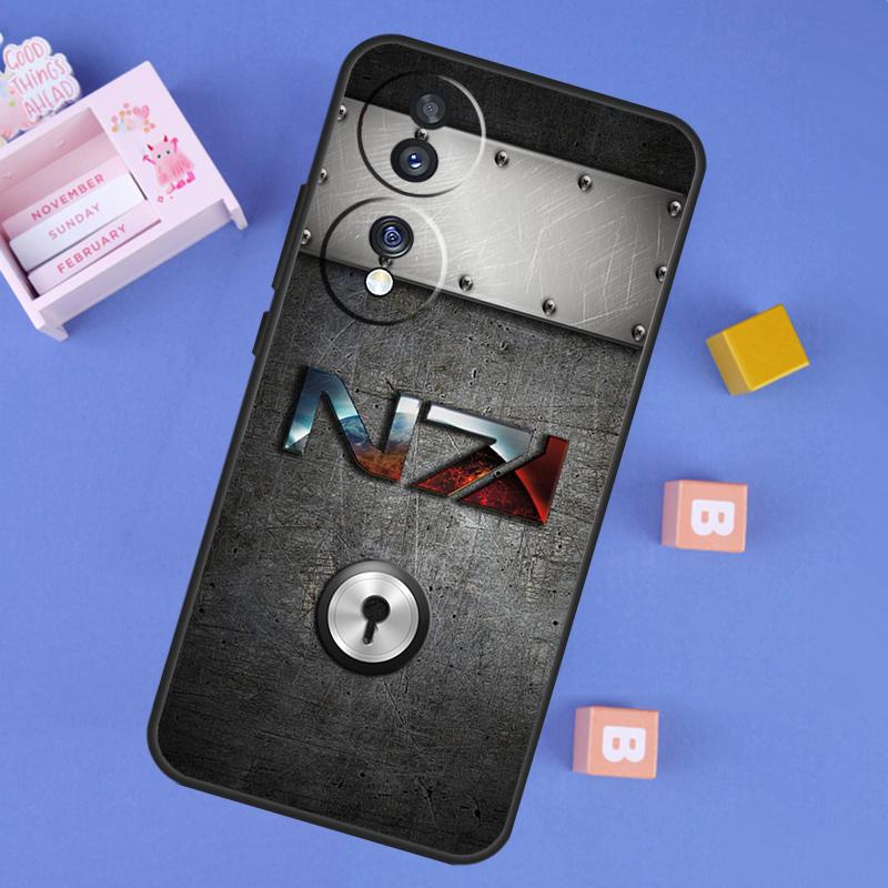 Чехол Mass Effect N7 для Honor Magic 6 Pro 5 Pro 50 70 90 Lite X6 X7 X8 X9 X8b X9b X6a X7a X8a X9a