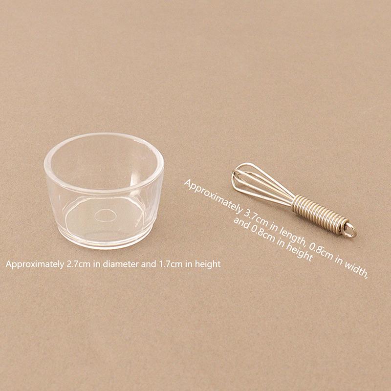 1 Набор Миниатюрный Кукольный Домик Миска для Яиц Венчик Скалка Сковорода Кухонная Модель Декор Игрушка Аксессуары для Кукольного Домика