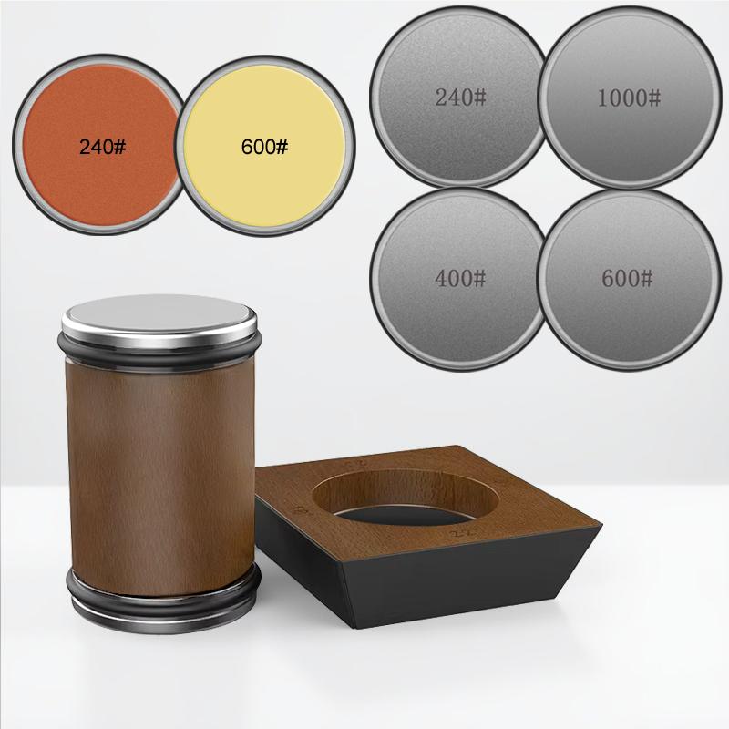 4-угловая роликовая точилка для ножей 15/18/20/22° Роликовые точилки Магнит Деревянная основа Набор алмазных точильных камней Система заточки для деревообработки