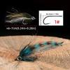 1#Grizzly Saddle Hackle 3D Fish Eyes Baitfish стример для пресноводных мокрых мушек для ловли окуня, щуки, рыболовных приманок