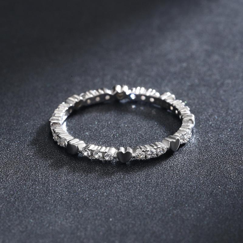 Tancise Classic стерлингового серебра 925 пробы кольцо с цирконом женские ювелирные изделия свадебное обещание вечерние подарок