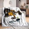 1Pc Robotic Dreams Growth Flannel Blanket, Soft And Comfortable, Casual Warm, Camping Travel, Christmas, Halloween Xmas Gift S1852