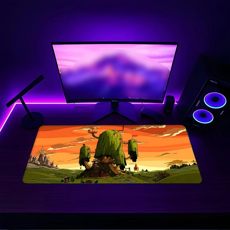 Time Mouse pad with a non slip rubber base suitable for home offices and an ideal gift for gamers