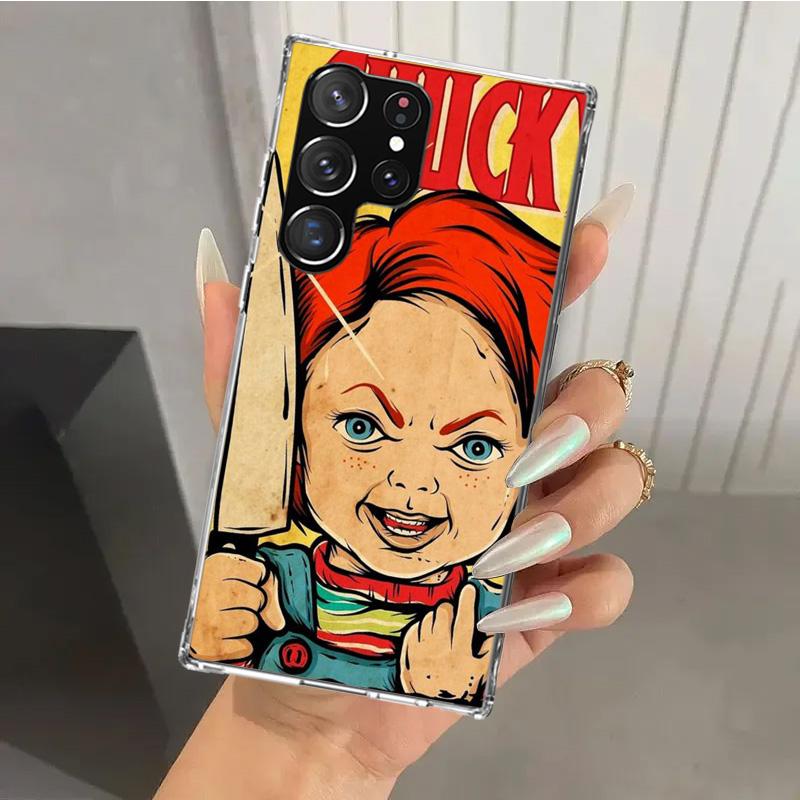 Чехол для телефона Chucky Child's Play для Samsung Galaxy S26 S24 S23 Ultra S25 Edge S22 S21 Plus S20 FE + Мягкий Чехол с Принтом Funda Galaxy