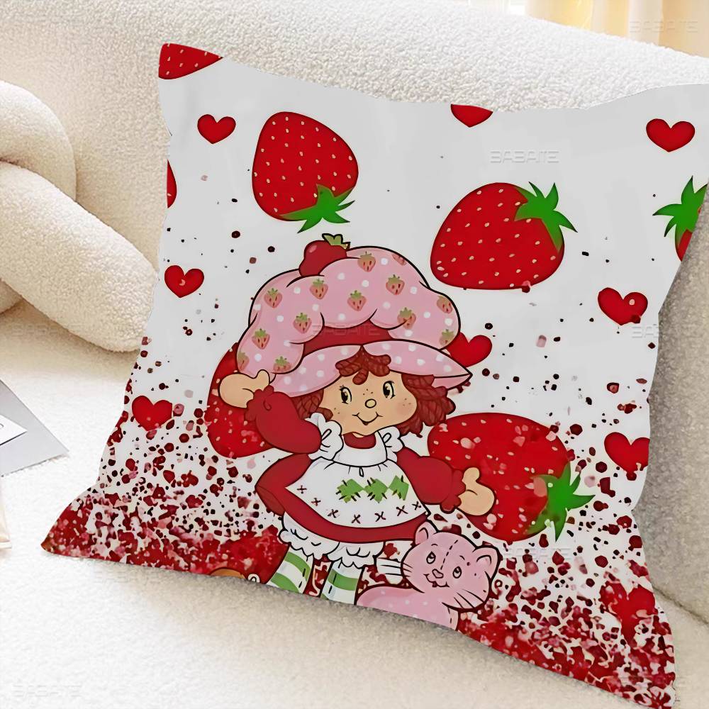 SStrawberryshortcake girl Pillow Gift Home Office Decoration Pillow Bedroom Sofa Car Cushion CoverPillow Case