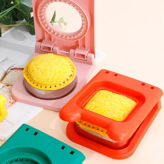 Sandwich Cutter And Sealer Pocket Sandwiches Maker Stainless Steel Blades Sandwich Cutting Tools for Kids