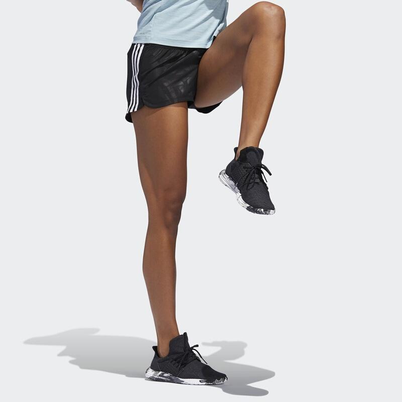 Adidas 3S W тисненые шорты для тренировок, бега, дышащие шорты для фитнеса, женские шорты черного цвета DT1671