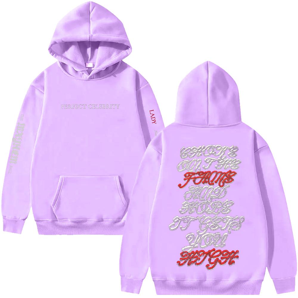 Идеальное худи знаменитости Мерч Леди Гаги Худи Мужская Женская Одежда Мода Эстетика Толстовка Повседневные Толстовки Хай-стрит