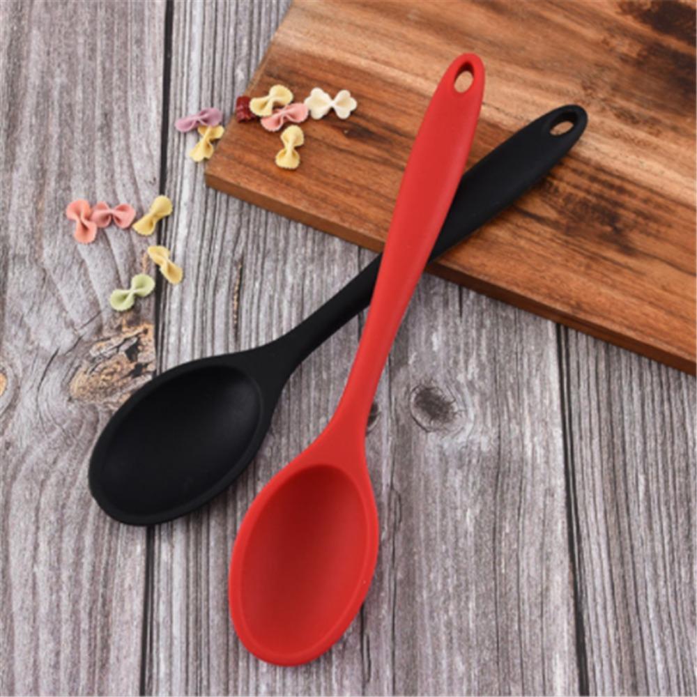 Soft Ice Cream Silicone Yogurt Dessert Soup Spoon Kitchen Tool Stirring Spoon Cooking Spoon
